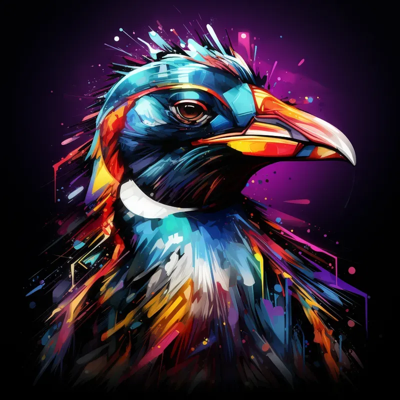 Prismatic Neon Portraits