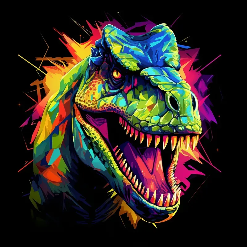 Prismatic Neon Portraits
