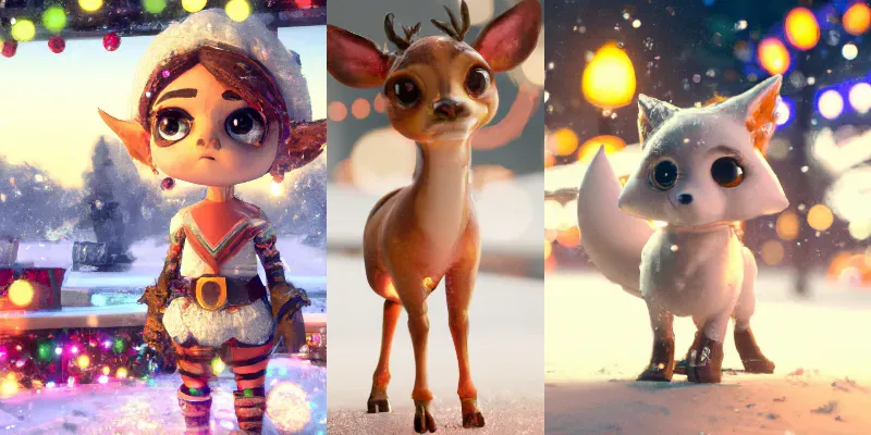 Christmas Character Portraits generated by undefined