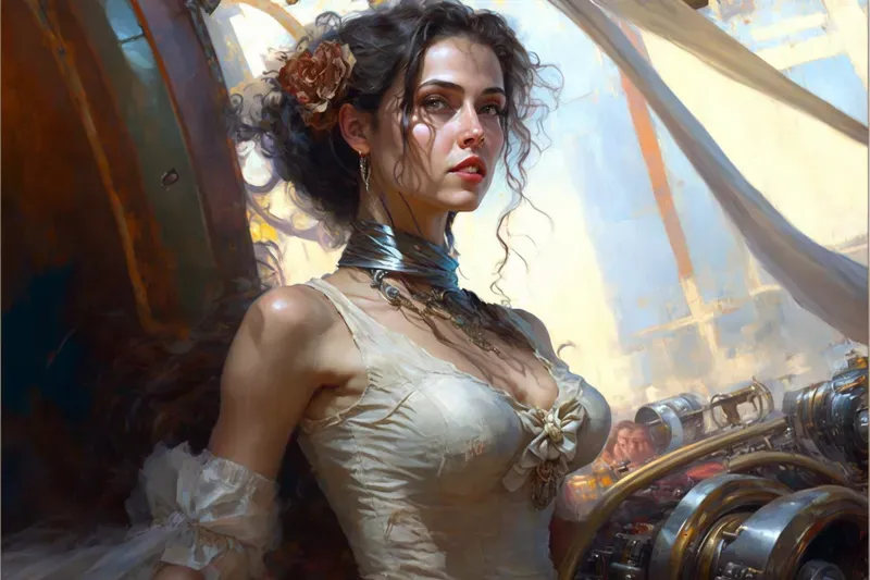 Steampunk Girl Paintings
