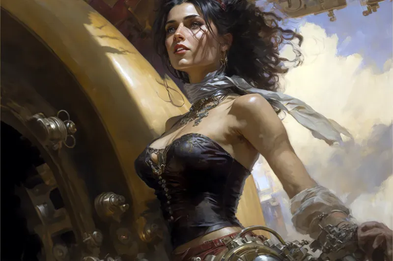 Steampunk Girl Paintings