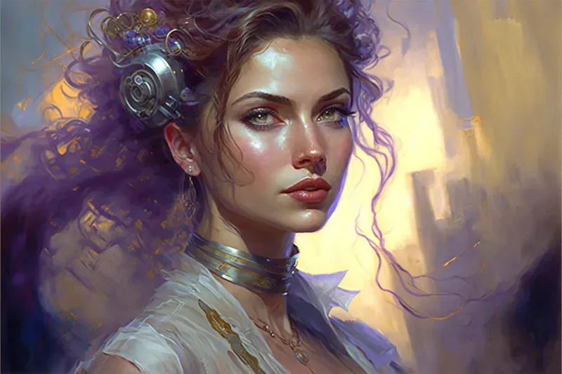 Steampunk Girl Paintings