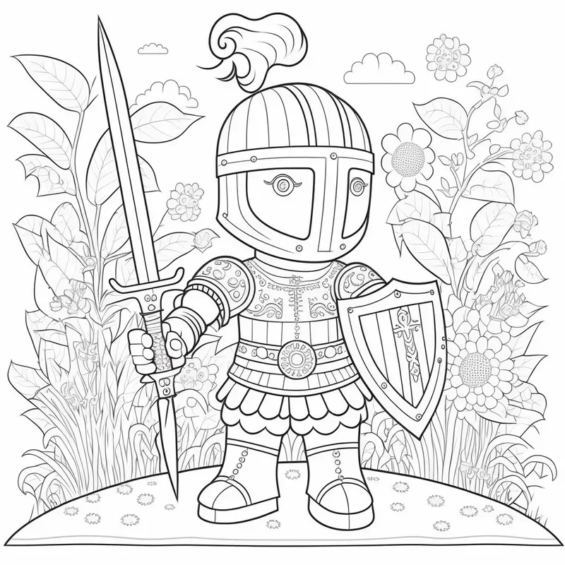 Child Coloring Book Pages