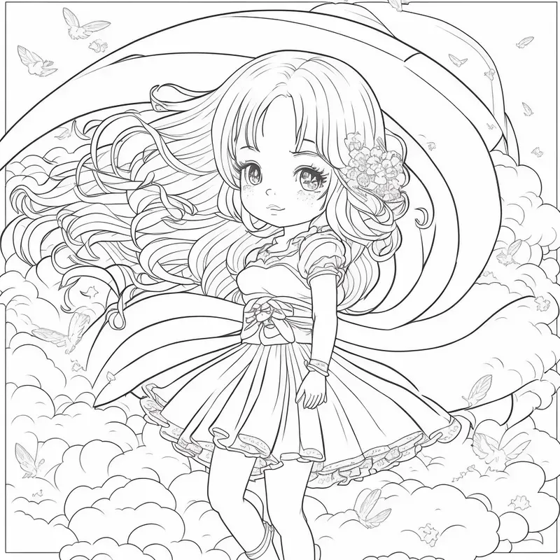 Child Coloring Book Pages