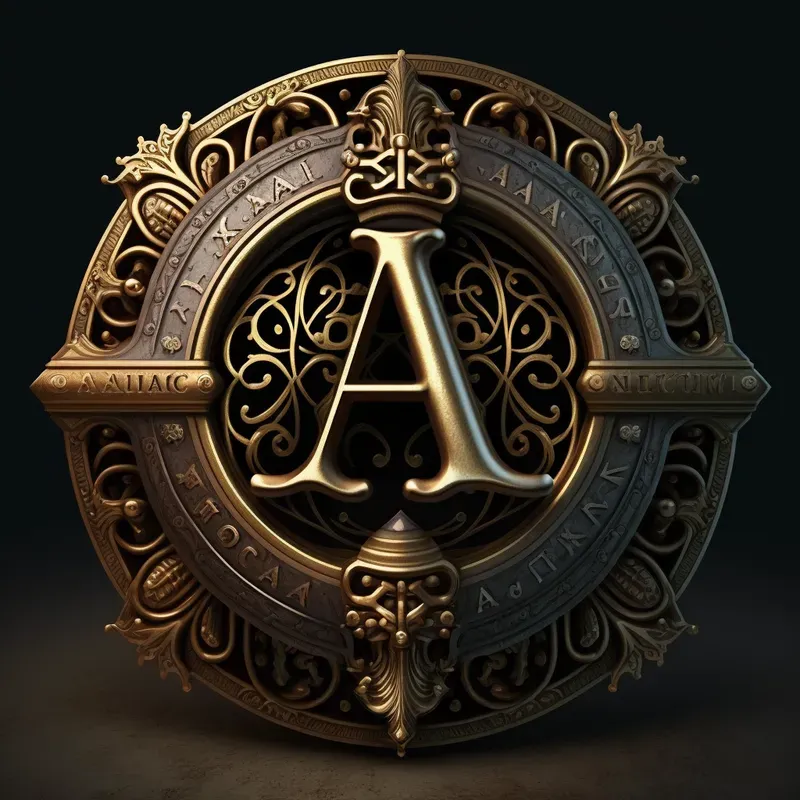 Gothic Style Initial Logos