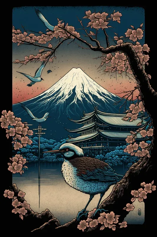 Japanese Ukiyo-e Style Landmark Designers