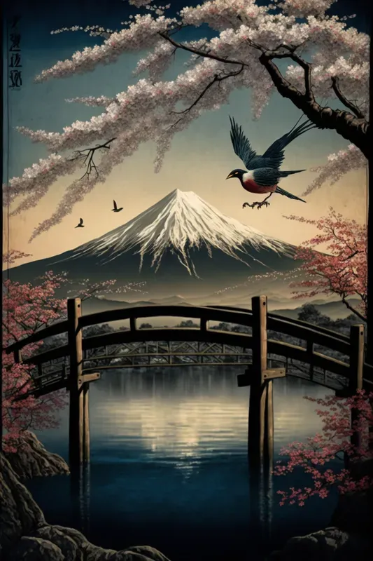 Japanese Ukiyo-e Style Landmark Designers