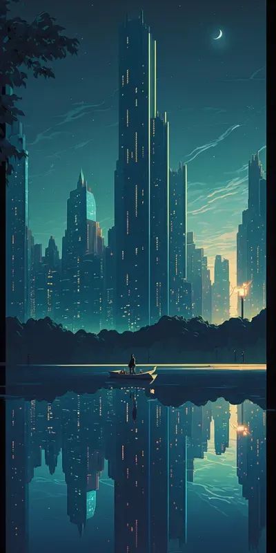 Abstract Cityscape Mobile Wallpapers