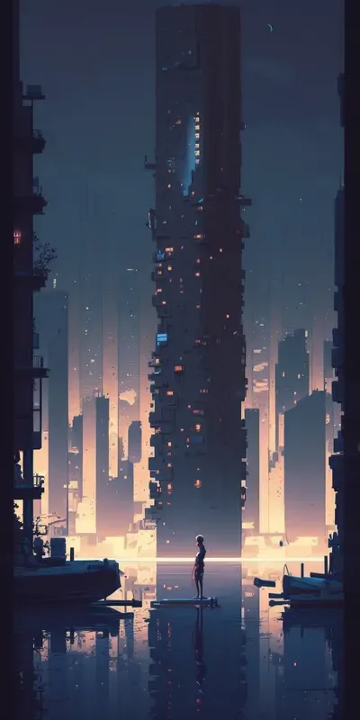 Abstract Cityscape Mobile Wallpapers