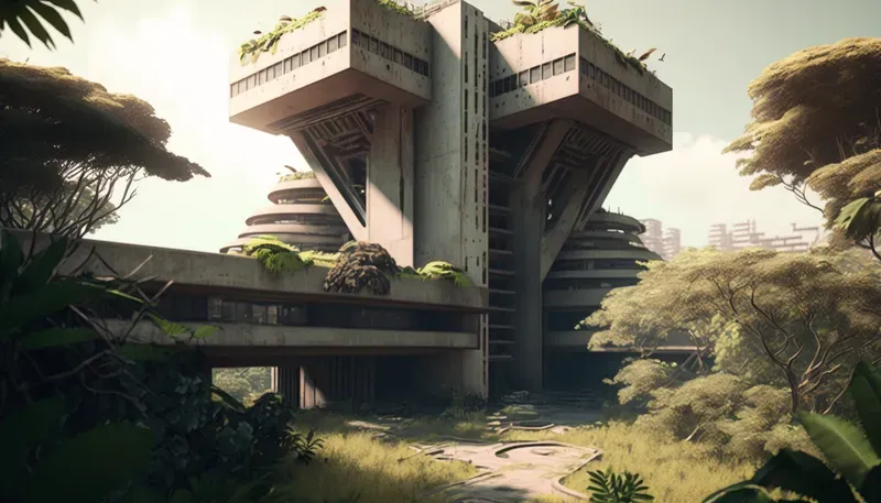 Brutalist Sustainable Concrete Skyscrapers