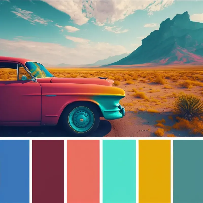 Colorful Images With Color Palettes