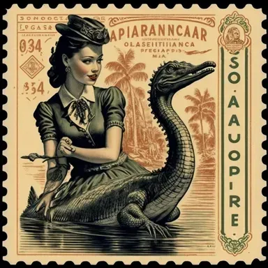 1950s Vintage Postal Stamps