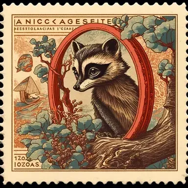 1950s Vintage Postal Stamps