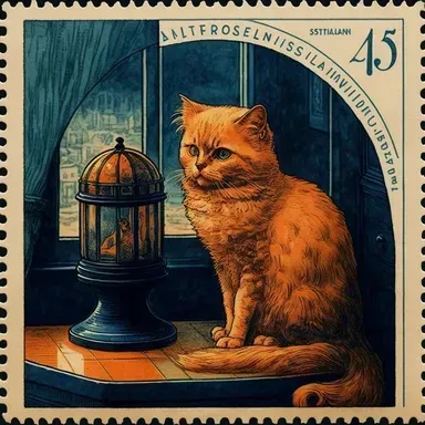 1950s Vintage Postal Stamps