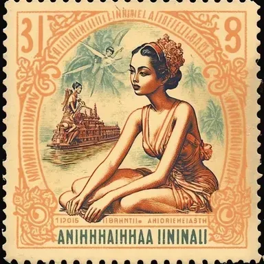 1950s Vintage Postal Stamps