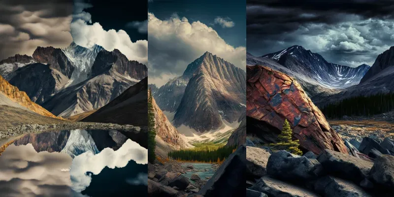Breathtaking Mountain Sceneries generated by undefined