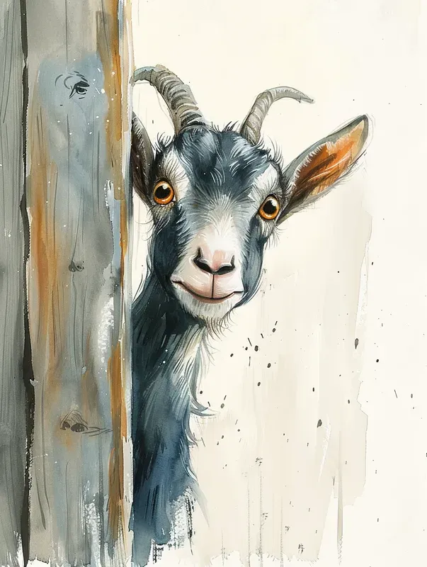 Funny Animals Peeking Around Doors