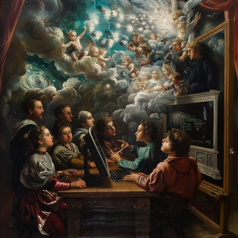 Modern Tech In Renaissance Oil Paintings