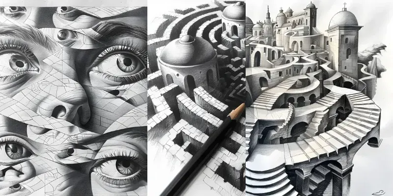 Optical Illusions Impossible Perspective generated by undefined