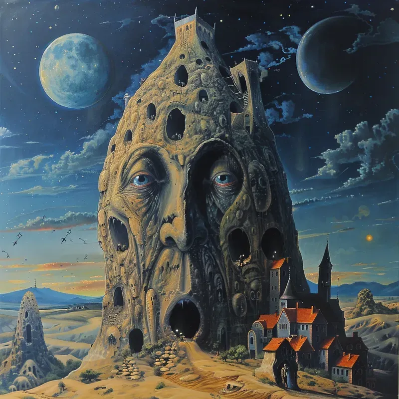 Oneiric Surreal Visions Oil Paintings