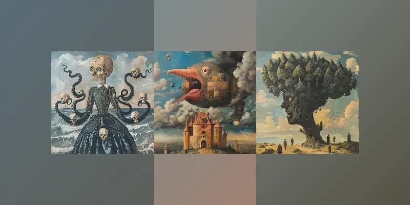 Oneiric Surreal Visions Oil Paintings generated by undefined