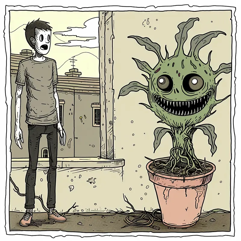 Black Humor Comic Illustrations