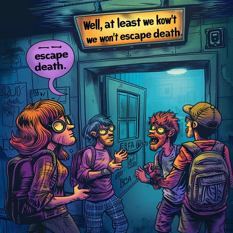 Black Humor Comic Illustrations