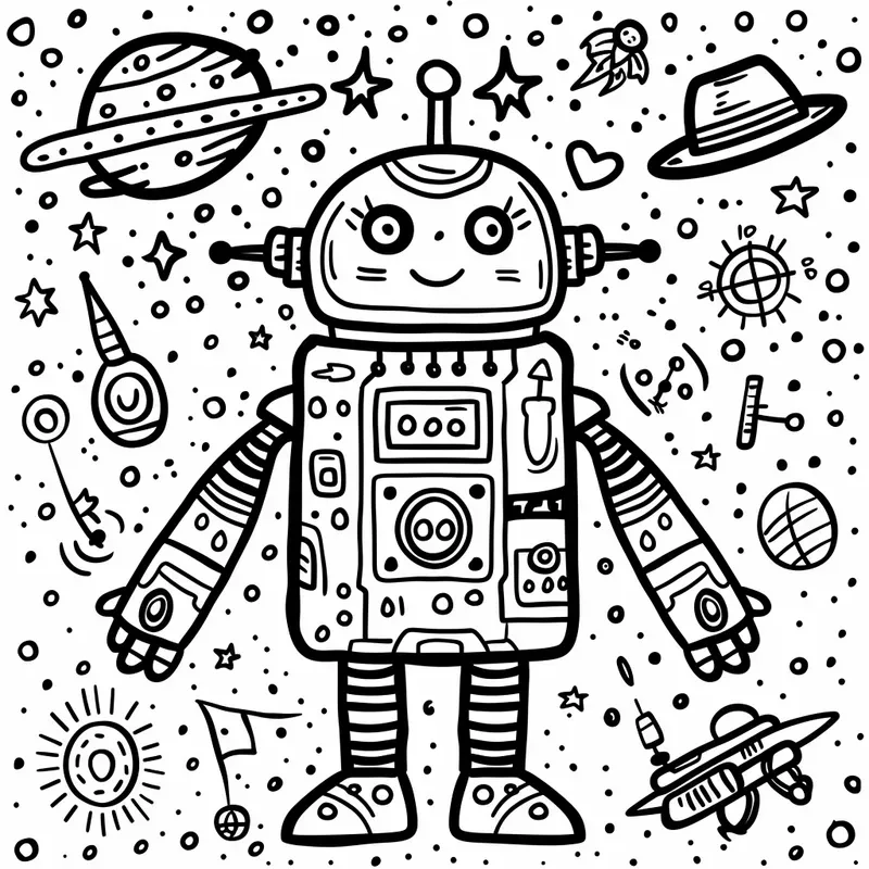 Science Fiction Coloring Pages For Kids