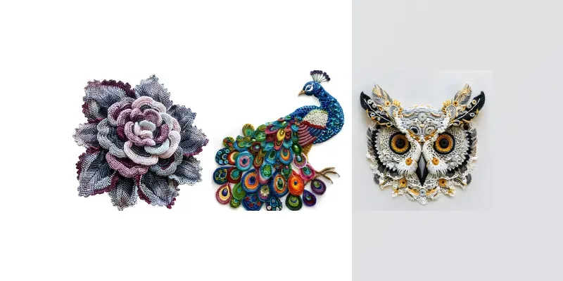 Freeform Crocheted Art generated by undefined