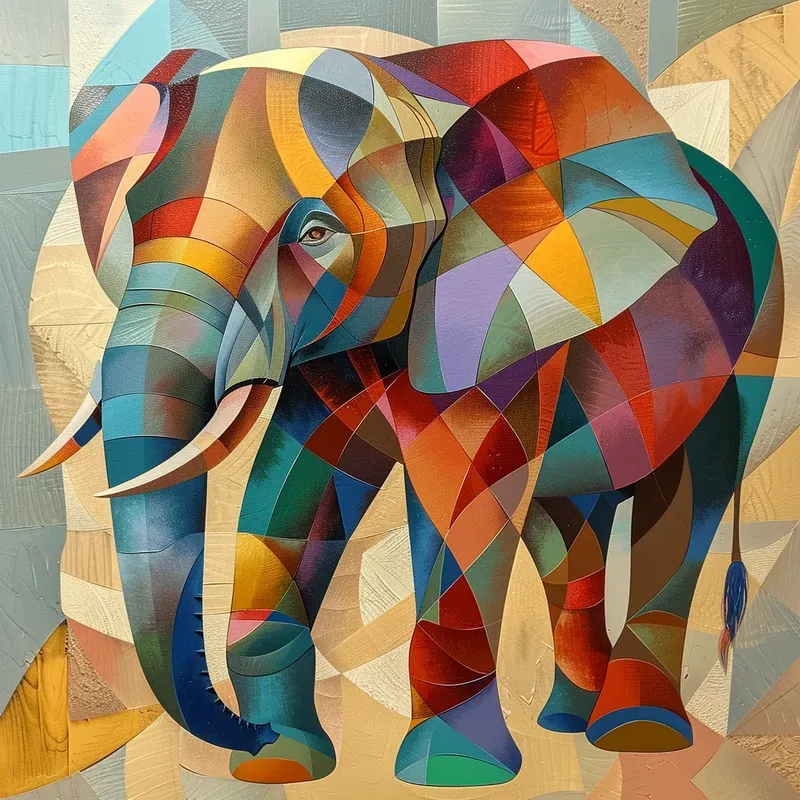 Vibrant Geometric Wall Art Paintings