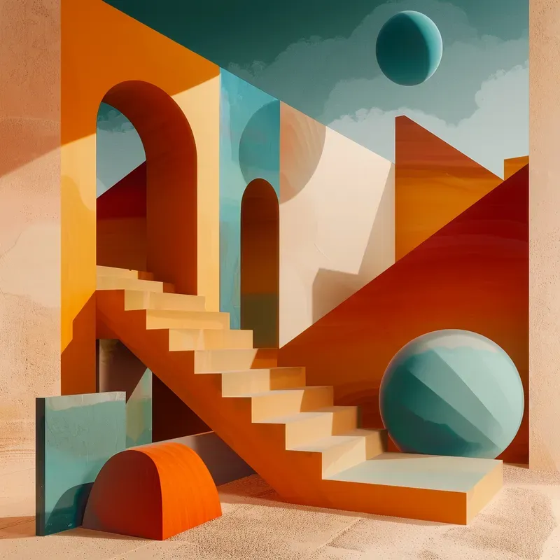 Vibrant Geometric Wall Art Paintings
