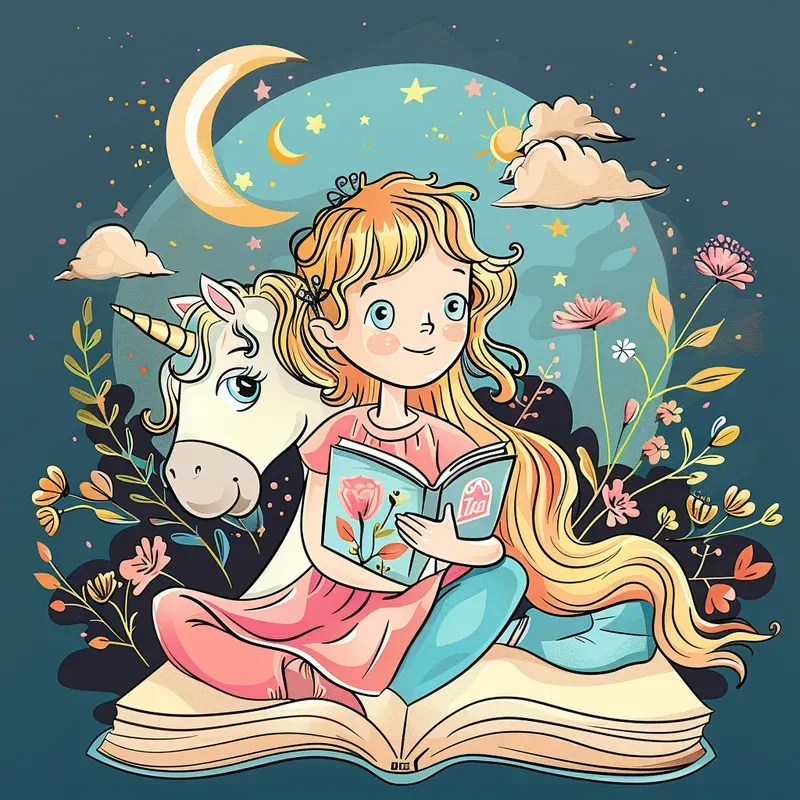 Cartoon Illustrations For Kids Books