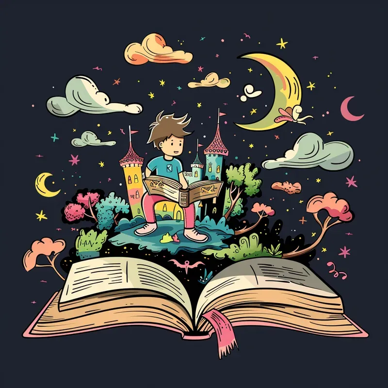 Cartoon Illustrations For Kids Books