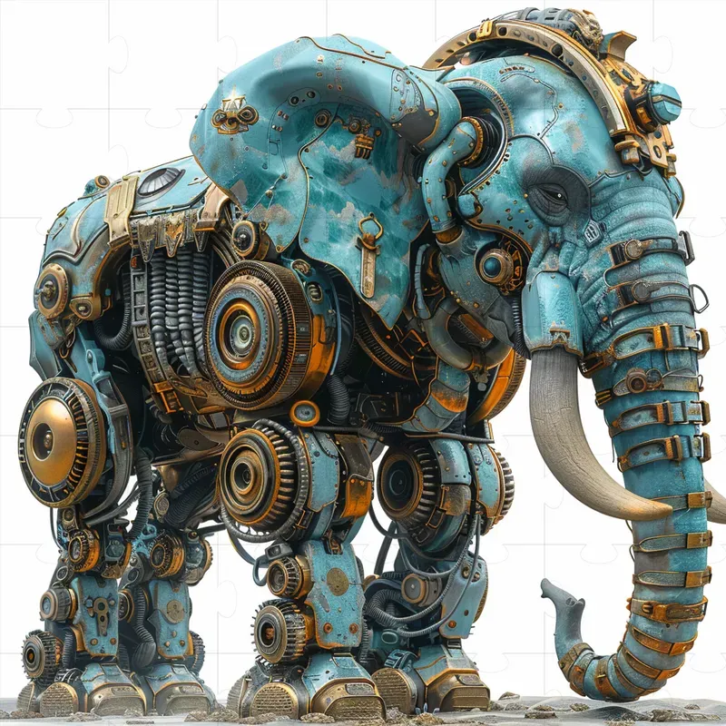 3D Steampunk Animals Designs