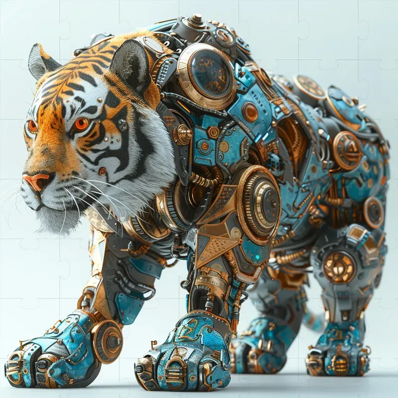 3D Steampunk Animals Designs