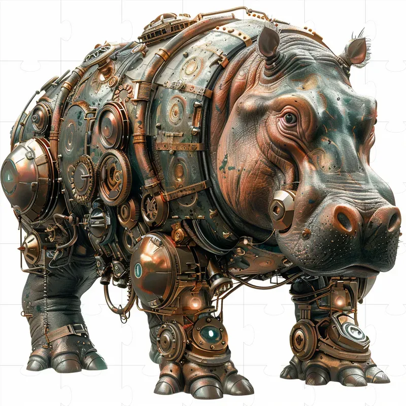 3D Steampunk Animals Designs