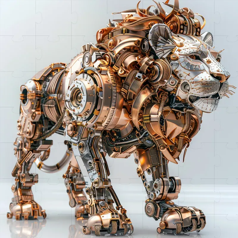 3D Steampunk Animals Designs
