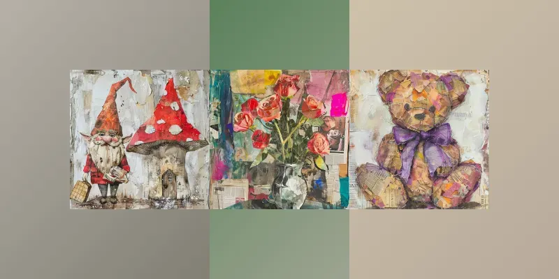 Collage Storybook Illustrations For Kids generated by undefined