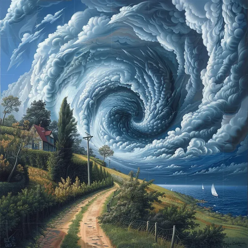 Surreal Optical Illusion Oil Paintings