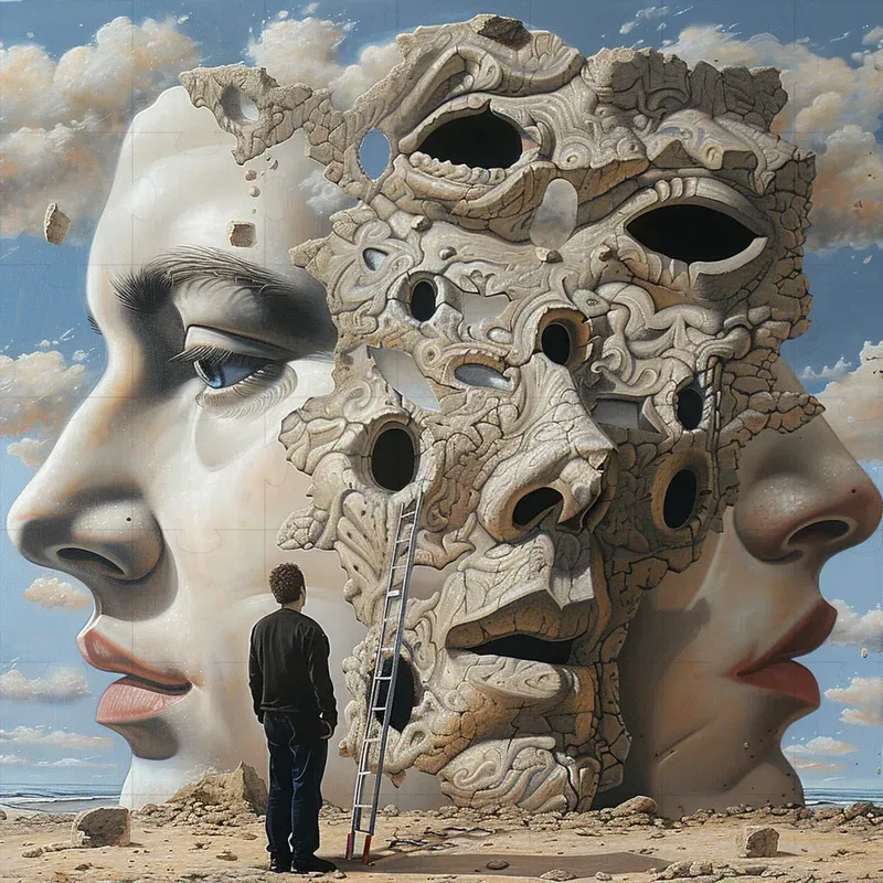 Surreal Optical Illusion Oil Paintings