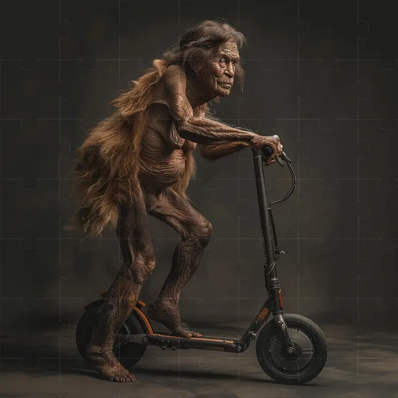 Prehistoric People Using High Technologies