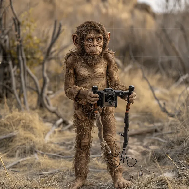 Prehistoric People Using High Technologies