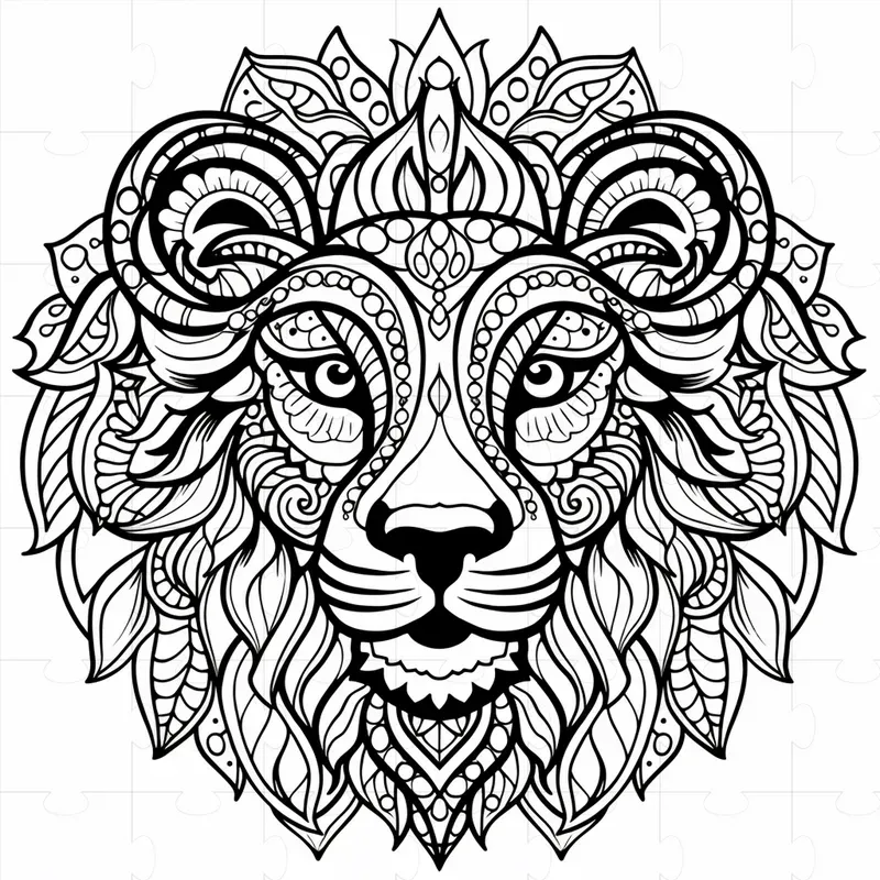 Bold Line Mandalas For Coloring Books