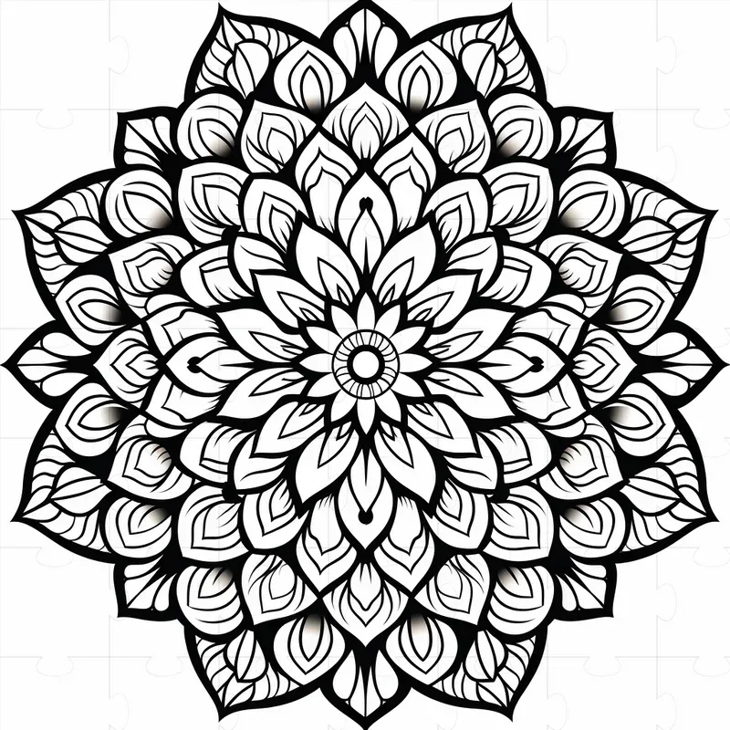 Bold Line Mandalas For Coloring Books