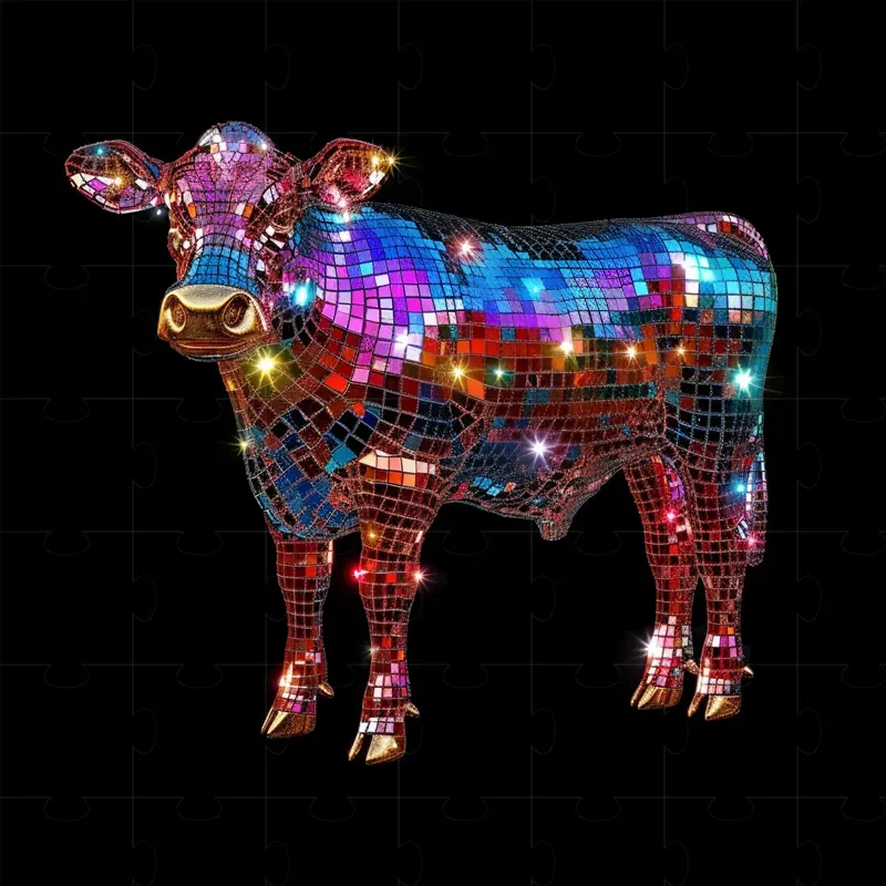 3D Sparkling Mosaic Art Animals