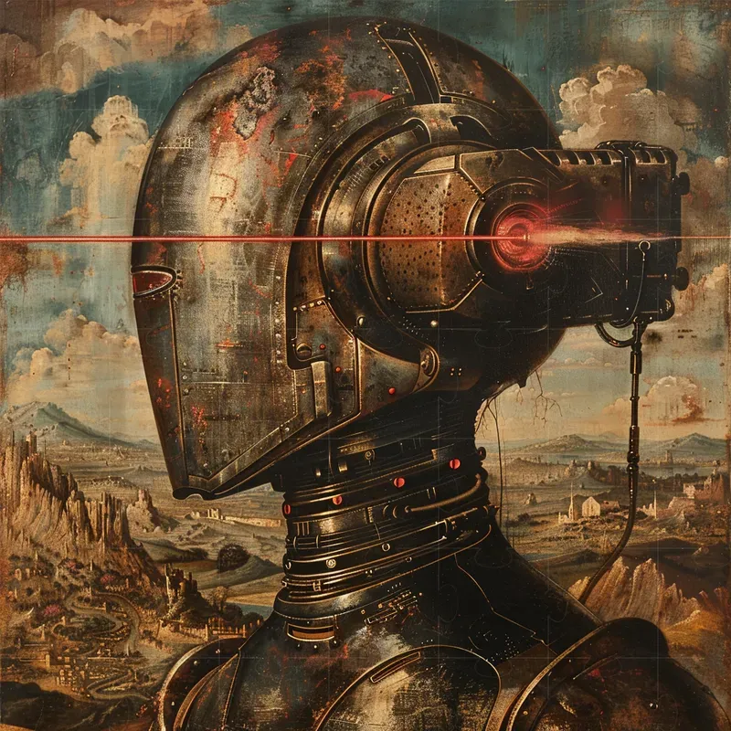 Oil Retro Futuristic Surreal Portraits