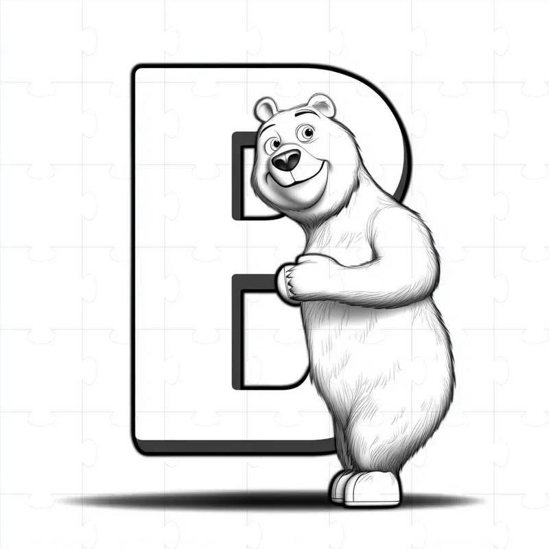 Learning The Alphabet Kids Coloring Page