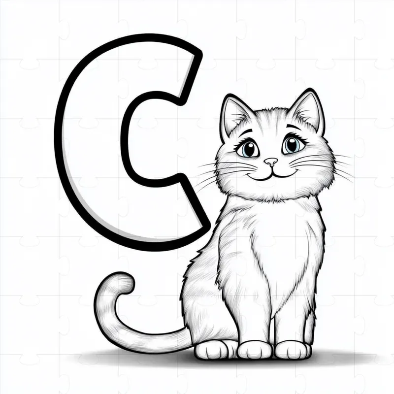 Learning The Alphabet Kids Coloring Page