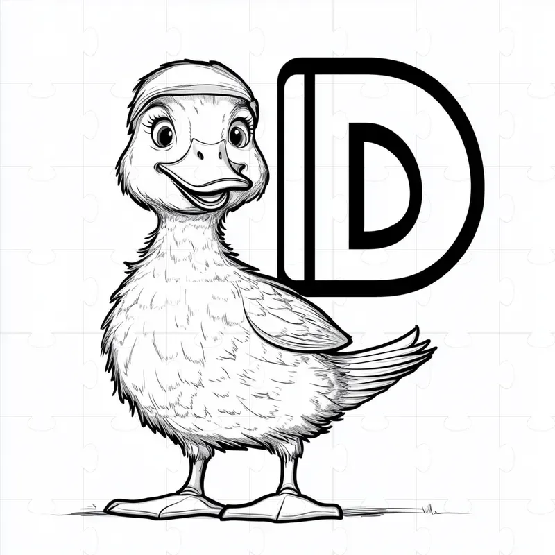 Learning The Alphabet Kids Coloring Page