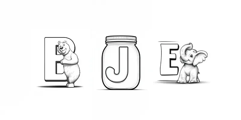 Learning The Alphabet Kids Coloring Page generated by undefined